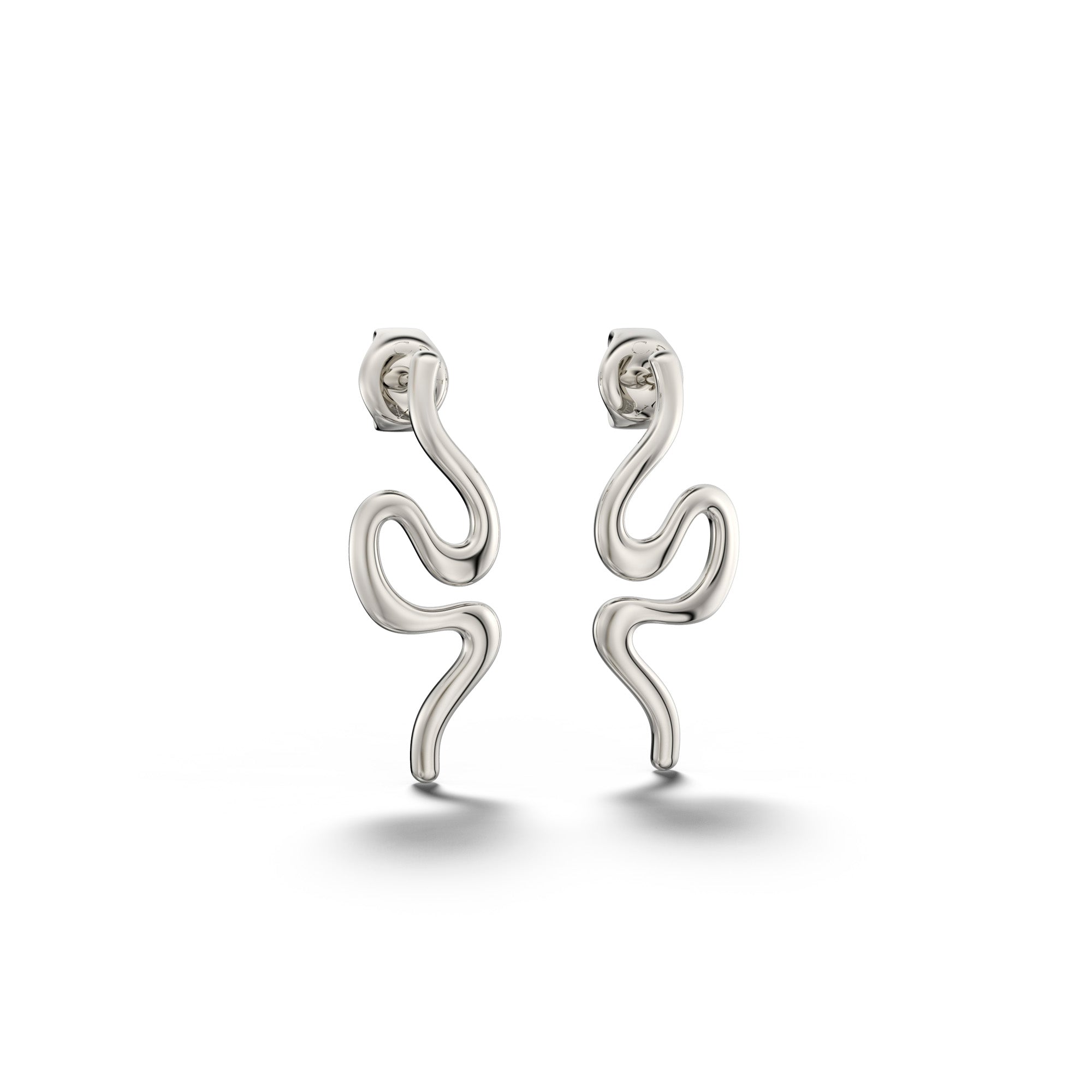Uniq Lady - 18k White Gold Earring