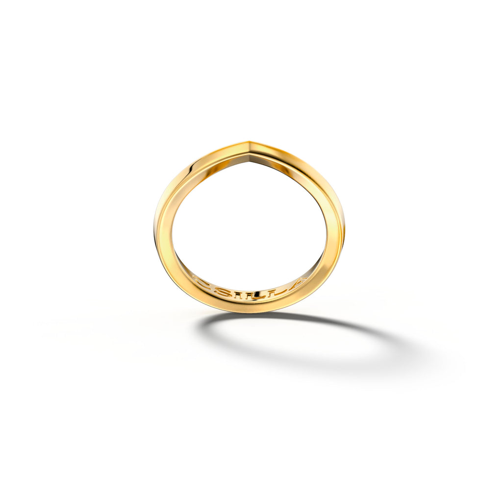 Eden - Thin 18k Yellow Gold Ring