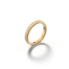 Casino Uno - Yellow Gold Diamond Wedding Band Ring - Csilla Jewelry