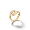 Casino Royale Twist - Yellow Gold Diamond Ring - Csilla Jewelry