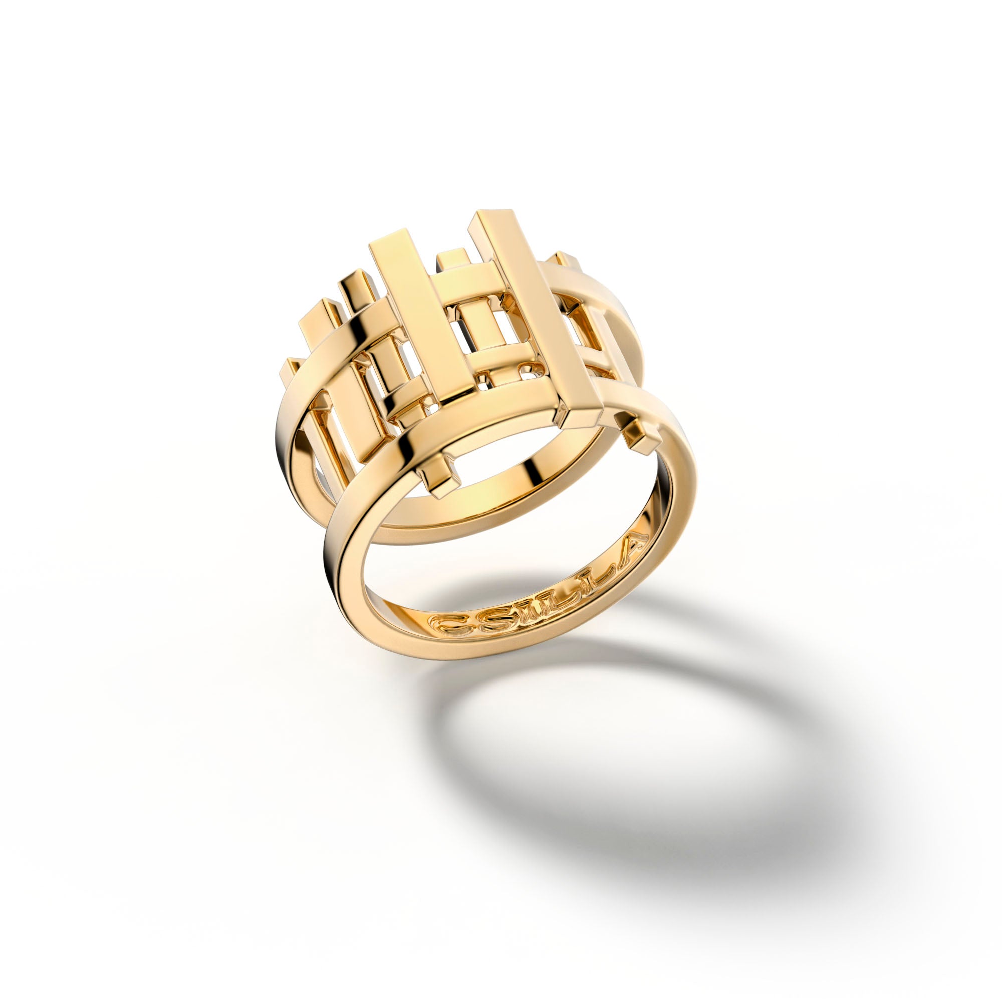 Gaea - Yellow Gold Ring One - Csilla Jewelry