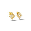 Csillag Orionis - Yellow Gold Diamond Earring Small - Csilla Jewelry