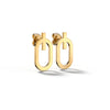 Me&I - Yellow Gold Earring Small - Csilla Jewelry