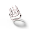 Gaea - 18k White Gold Ring Large - Csilla Jewelry