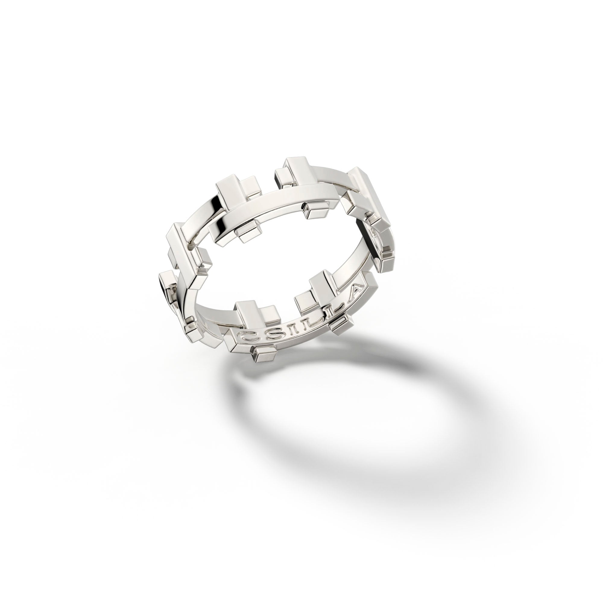 Gaea - 18k White Gold Ring - Csilla Jewelry