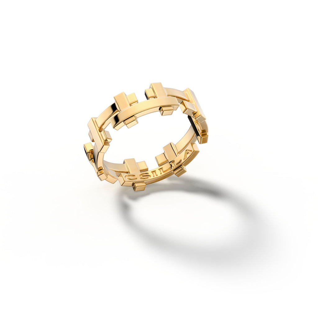 Gaea 18k Yellow Gold Ring
