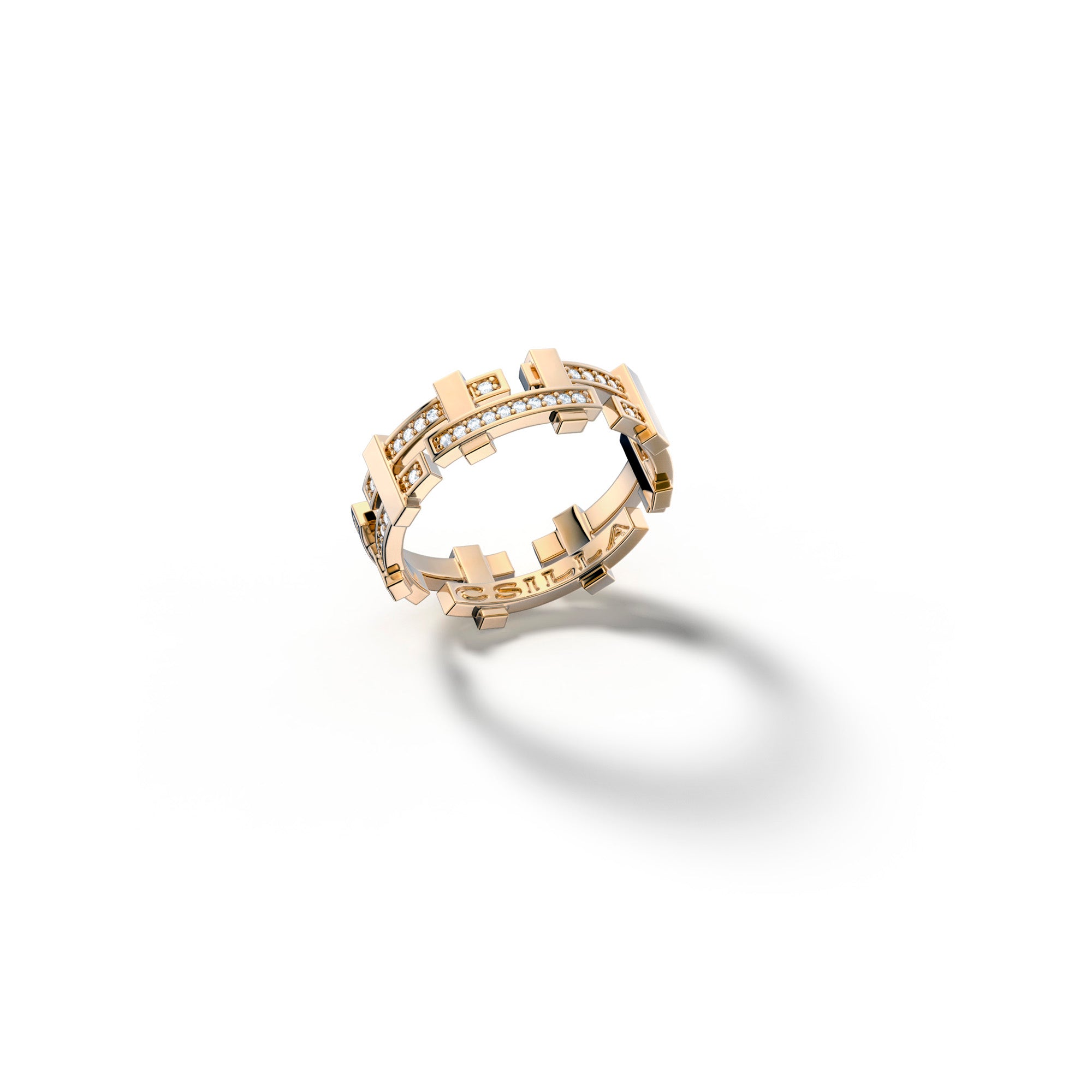 Gaea 18k Yellow Gold Diamond Ring