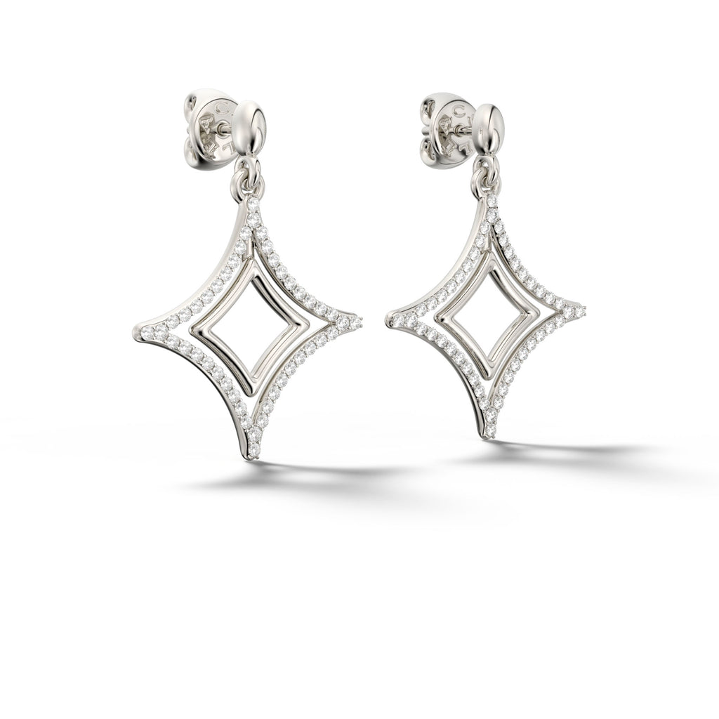 Csillag Sha - White Gold Diamond Earring