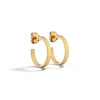 Casino Cyl - White Gold Small Hoop Earring - Csilla Jewelry